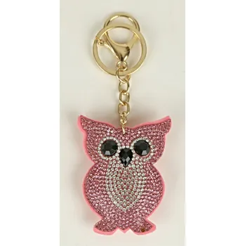 STRICT CREW Přívěsek na klíček sova Barva: růžová