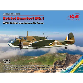 Modelářství ICM 1/48 Bristol Beaufort Mk.I British dominions A.F.