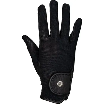 Jezdecké rukavice EQUESTRO Rukavice jezdecké Mesh Equestro, pro dospělé, černé 6