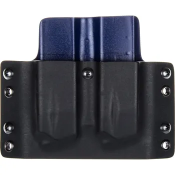 Příslušenství pro sportovní střelbu RH Holsters OWB - CZ Shadow 2 - vnější kydexové pouzdro na 2 zásobníky - plný sweatguard - černá/police modrá Umístění pouzdra: Levý bok (pravák)