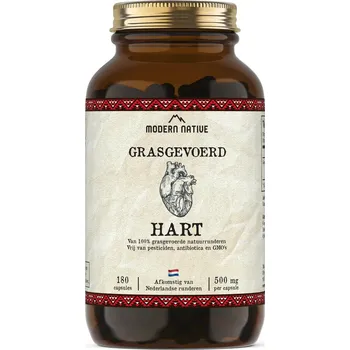Modern Native | Grass-fed hovězí srdce podpora srdce a energetického metabolismu - 180 ks
