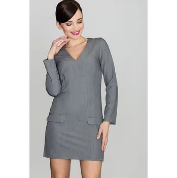 Dámské šaty Dámské šedé šaty K373 Velikost: S