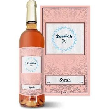 Víno Sablio Růžové víno Ženich: 0,75 l