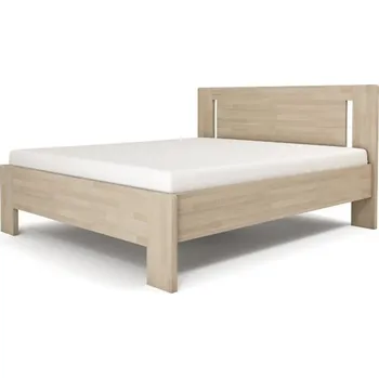 Postel TEXPOL Dvoulůžko LÍVIA V - vertikální čelo BUK ROZMĚR: 140 x 220 cm - ATYP
