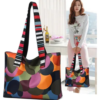 Kabelka Dámská kabelka (taška) přes rameno s barevnými uchy Barva: pestrobarevná(1Colorful-Tote Bag)