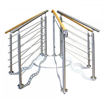 Zábradlí Nerezový stojan, 5ks zábradlí - různé typy, vzorek