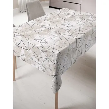 ubrus DekorTextil Ubrus s nešpinivou úpravou Diament - béžovohnědý ROZMĚR: 100 x 140 cm