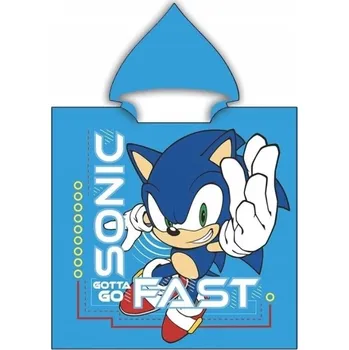Modré chlapecké pončo Sonic Velikost: ONE SIZE