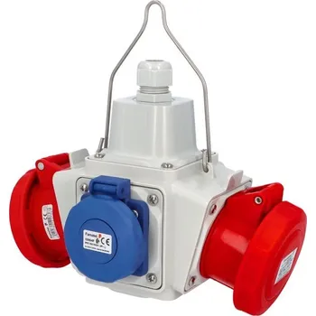 Elektrická zásuvka pb3006 Zásuvkový box závěsný PowerBOX IP65, 1x230V, 2x400V/16/5, Famatel