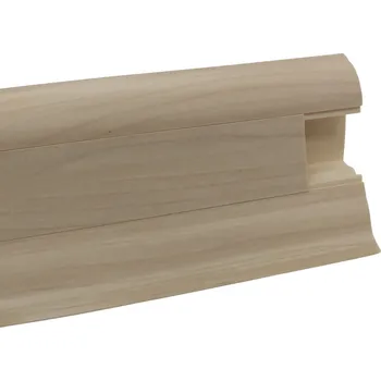 Podlahová lišta Soklová podlahová lišta SLK50 W132 Javor 2,5 m, koncovka levá, béžová, Döllken - 1 rok na vrácení + DOPRAVA ZDARMA k Vám i zpět