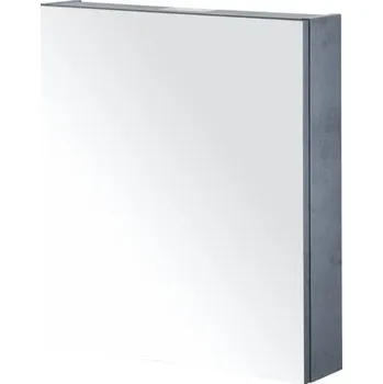 Koupelnový nábytek Zrcadlová skříňka bez osvětlení Sanox 60 x 13 x 65 cm beton antracitově šedá 1 dvířka