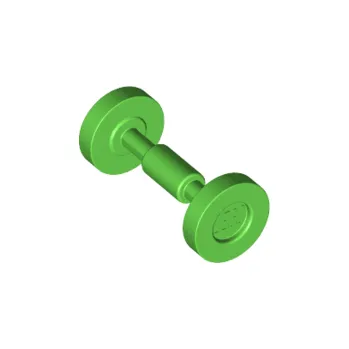 Stavebnice LEGO 2496 Bright Green Wheel Skateboard / Trolley (Světle zelené kolečko skateboardu / vozíku)