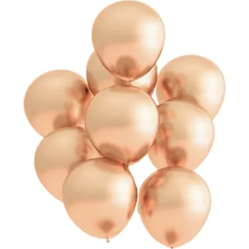 Balónek Malý dekorační chromový balónek zlatý Belbal 080