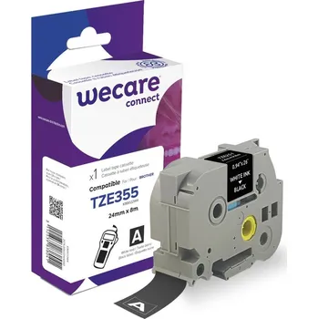 Pásek do tiskárny Páska pro BROTHER TZE-355 White/Black,24mm/8m