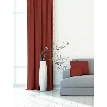 DekorTextil Dekorační látka nebo závěs Blackout Žihaný - bordový ROZMĚR: hotový závěs (v x š): 200 x 138 cm - 1 ks