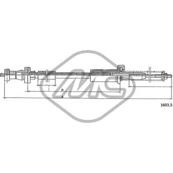 Lanko parkovací brzdy Lanko plynu, , 4479233, Metalcaucho, 81424