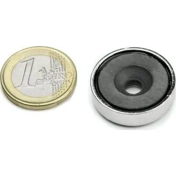 Dekorativní magnet Feritový magnetický úchyt Ø&nbsp;25&nbsp;mm, síla 3,5&nbsp;kg