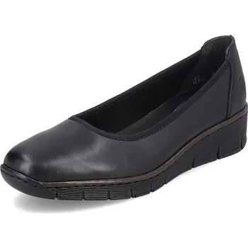 Dámské tenisky Dámská obuv celoroční, kožená RIEKER DC 53755-00 černá 37