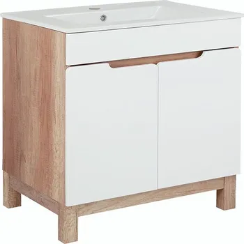 Koupelnový nábytek A-Interiéry Koupelnová skříňka s keramickým umyvadlem Donau 80-2D