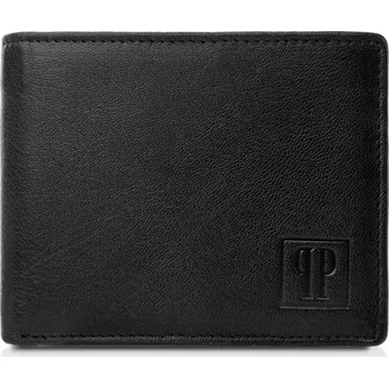 Peněženka Paolo Peruzzi Pánská kožená peněženka s RFID ochranou PERUZZI; černá
