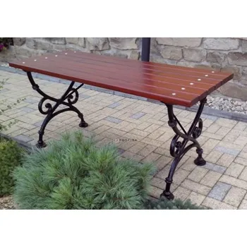 Zahradní stůl Parkový stůl 1900 mm, litinová konstrukce, prkna z finské borovice + doprava zdarma