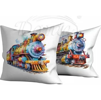 Dekorativní polštářek Dante Oboustranný povlak duhová Mašinka - 40 x 40 cm