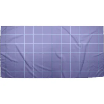 Sablio Ručník Čtvercový vzor fialové - 30x50 cm