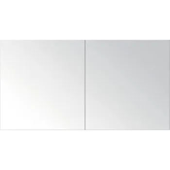 Koupelnový nábytek Zrcadlová skříňka bez osvětlení Porto 120x65x13 cm lesklá bílá