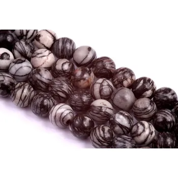 Korálek Minerál Jaspis síťovaný č.27 (8mm)