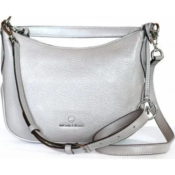 Kabelka Michael Kors dámská kabelka cossbody KELSEY 32R3S3KC1L PEARL GREY SM POUCHETTE LEATHER Michael Kors 32R3S3KC1L