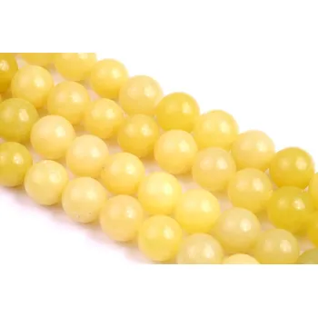 Korálek Minerál Nefrit citrónový č.21 (8mm)