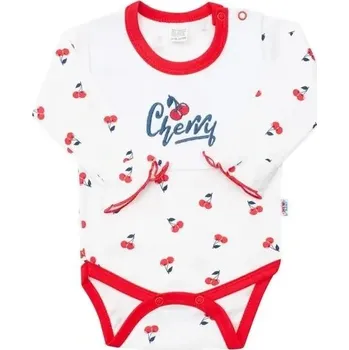 Body New Baby dlouhý rukáv Cherry, výběr velikostí Velikost: 80 (9-12m)