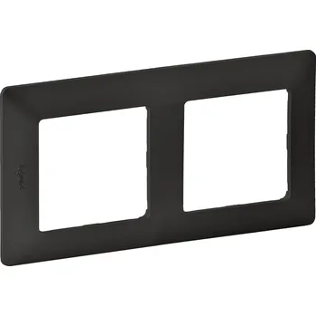 vypínač a zásuvka Legrand VALENA LIFE Rámeček dvojnásobný GRAFIT pro všechny typy mechanismů Valena Life T /754272/
