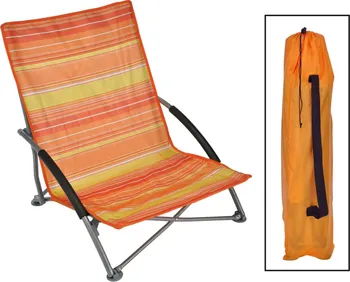 Skládací plážové křeslo 65 x 55 x 65 cm oranžové