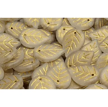 Korálek Korálky lístek č.2770 (18x13mm)