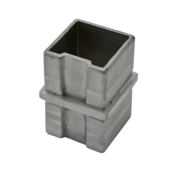 Spojka napájecí na tyč 40 x 40, broušená nerez AISI 304