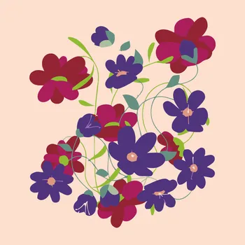 Malování podle čísel - Jarní kvítí Velikost: 30x30cm, Rámování: Pouze srolované plátno