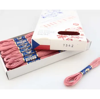 Příze Niťárna Vyšívací příze Mouline 7342 - hnědorůžová