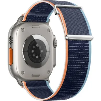 Řemínek na hodinky BSTRAP | BStrap Velcro Nylon reminek na Apple Watch 38/40/41mm, navy blue (SAP016C04)