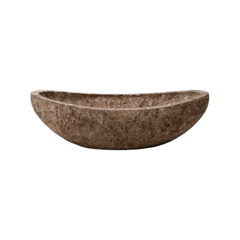 Květináč Moderní květináč Baq Polystone Plain, Boat Rock 46x13cm