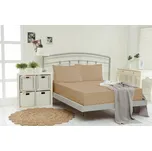 Prostěradlo Jersey s elastanem a s napínací gumou hnědé cena od - 180x200 cm Jersey s elastanem 23