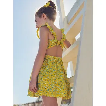 Oblečení a móda Mayoral Letní šaty 3942 Žlutá 3Y