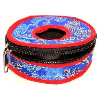 Hudební nástroj pro děti TINGŠA činelky, obal 7,5cm/ modro-červený