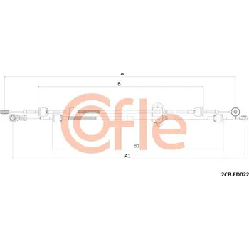 Tažné lanko, ruční převodovka COFLE 2CB.FD022