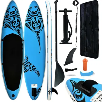 Paddleboard Nafukovací SUP paddleboard 320 x 76 x 15 cm modrý