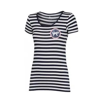 Dámské tričko Progress VLTAVA modro-bílý proužek M; Modrá triko