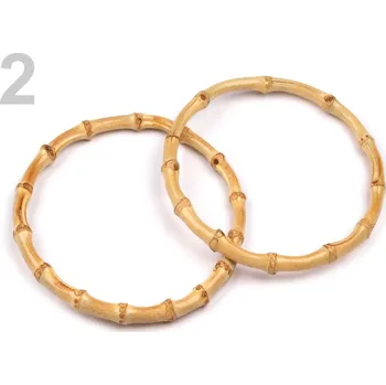 Kabelka Bambusová ucha na tašky průměr 20 cm