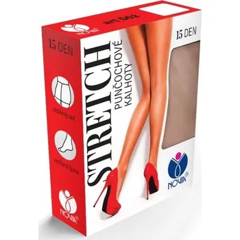 Dámské ponožky AKCE Punčochové kalhoty Stretch Novia D02 Barva: tělová 1389, Velikost: 182/116