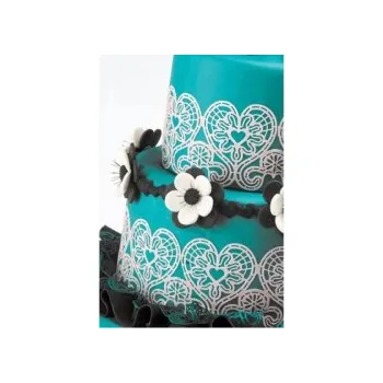 Silikonová forma na KRAJKU - SRDÍČKA / SMD05