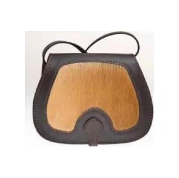 Zubíček - výroba loveckých potřeb Kožená lovecká brašna - srnčí srst - Velikost Malá